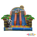 Podwójna dmuchana zjeżdżalnia Panda