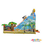 Podwójna dmuchana zjeżdżalnia Panda