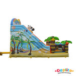 Podwójna dmuchana zjeżdżalnia Panda