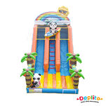 Podwójna dmuchana zjeżdżalnia Panda