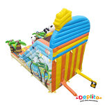 Podwójna dmuchana zjeżdżalnia Panda