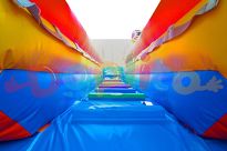 Podwójna dmuchana zjeżdżalnia Panda