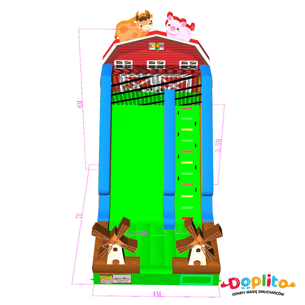 Dmuchana zjeżdżalnia FARMA