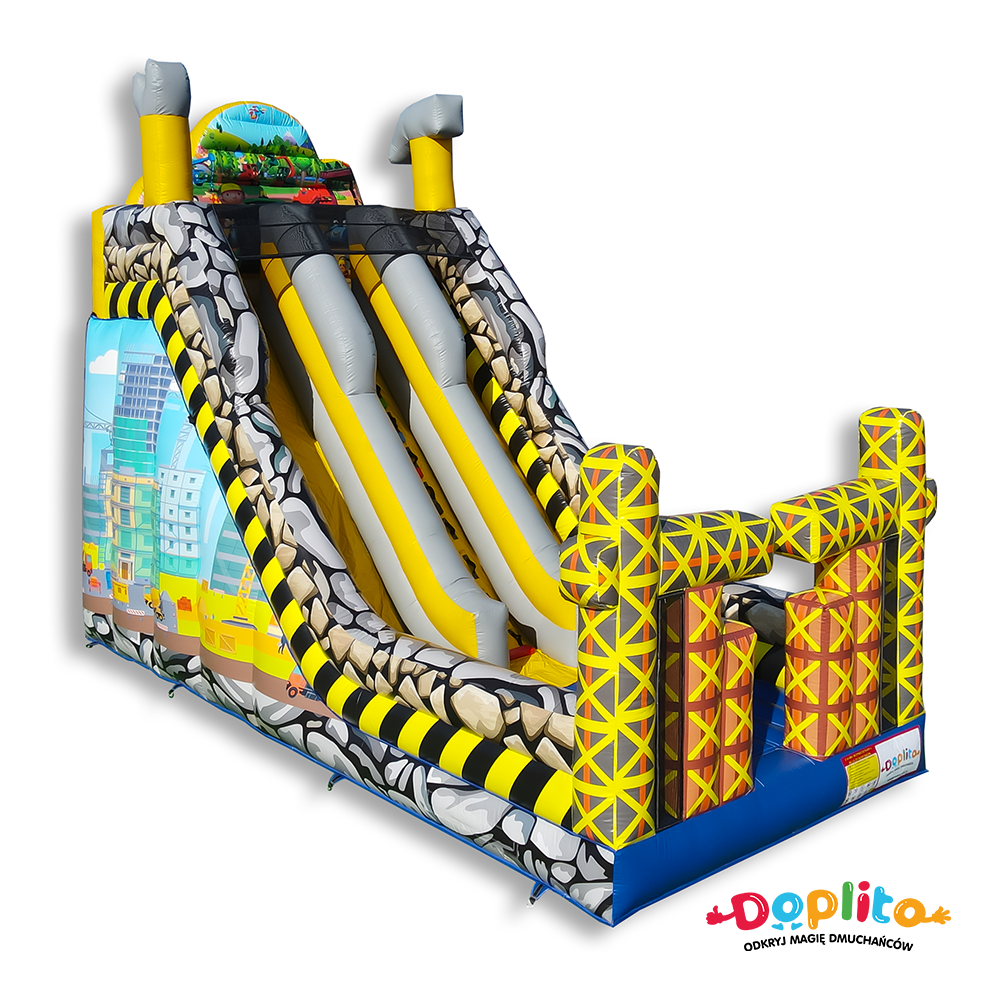 Podwójna duża zjeżdżalnia Plac budowy