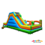 Dmuchany Tor przeszkód ze zjeżdżalnią Wesołe Zwierzaki