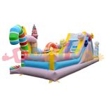 Dmuchany Tor przeszkód Cukierki - Tor  z nawrotem