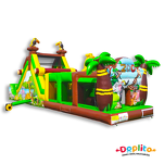 Dmuchany Tor przeszkód Zwierzęta - Jednokierunkowy