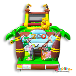 Dmuchany Tor przeszkód Zwierzęta - Jednokierunkowy