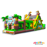 Dmuchany Tor przeszkód Zwierzęta - Jednokierunkowy