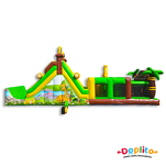 Dmuchany Tor przeszkód Zwierzęta - Jednokierunkowy