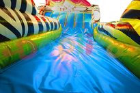 Zjeżdżalnia 2w1 Małpka + suchy basen z piłeczkami