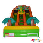 Podwójna dmuchana zjeżdżalnia Dinozaury