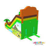 Podwójna dmuchana zjeżdżalnia Dinozaury