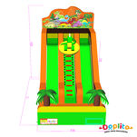 Podwójna dmuchana zjeżdżalnia Dinozaury
