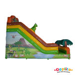 Podwójna dmuchana zjeżdżalnia Dinozaury