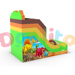 Podwójna dmuchana zjeżdżalnia Dinozaury