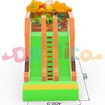 Podwójna dmuchana zjeżdżalnia Dinozaury