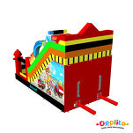 Podwójna dmuchana zjeżdżalnia Strażak