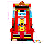 Podwójna dmuchana zjeżdżalnia Strażak