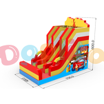 Podwójna dmuchana zjeżdżalnia Strażak