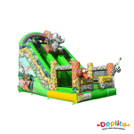 Podwójna dmuchana zjeżdżalnia Zwierzęta 2