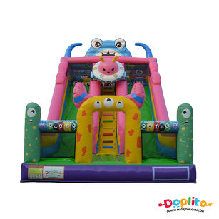 Podwójna Kolorowa zjeżdżalnia Potworki XL