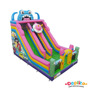 Podwójna Kolorowa zjeżdżalnia Potworki XL