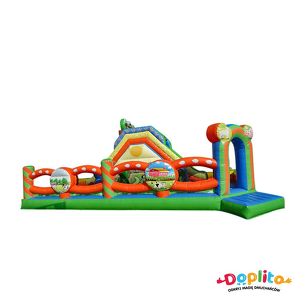 Dmuchany Tor przeszkód Farma - Tor  z nawrotem