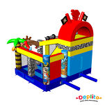 Dmuchany zamek ze zjeżdżalnią Piraci