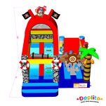 Dmuchany zamek ze zjeżdżalnią Piraci