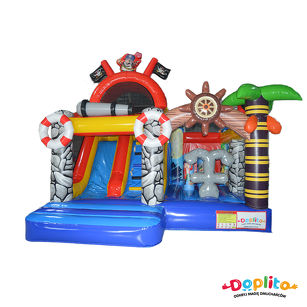 Dmuchany zamek ze zjeżdżalnią Piraci