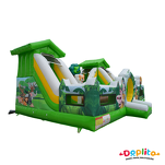 Dmuchany plac zabaw Zwierzęta z 2 zjeżdżalniami