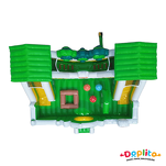 Dmuchany plac zabaw Zwierzęta z 2 zjeżdżalniami