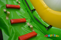 Dmuchany plac zabaw Zwierzęta z 2 zjeżdżalniami