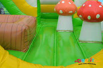 Dmuchany plac zabaw Zwierzęta z 2 zjeżdżalniami