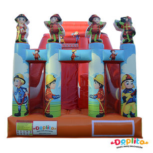 Dmuchana Zjeżdżalnia Straż Pożarna