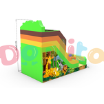 Podwójna dmuchana zjeżdżalnia Zwierzęta