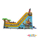 Podwójna dużą dmuchana zjeżdżalnia Piraci