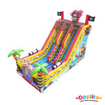 Podwójna dużą dmuchana zjeżdżalnia Piraci