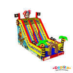 Podwójna dużą dmuchana zjeżdżalnia Piraci