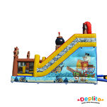 Podwójna dmuchana zjeżdżalnia Piraci