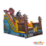 Podwójna dmuchana zjeżdżalnia Piraci