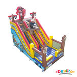 Podwójna dmuchana zjeżdżalnia Piraci