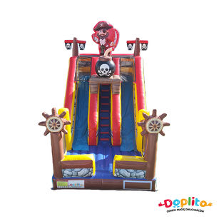 Podwójna dmuchana zjeżdżalnia Piraci