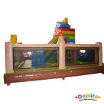 Dmuchany Plac zabaw z zjeżdżalnią i ścianką wspinaczkową Farma