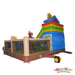 Dmuchany Plac zabaw z zjeżdżalnią i ścianką wspinaczkową Farma