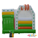 Dmuchany zamek combo ze zjeżdżalnią w motywie dżungli