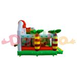 Dmuchany zamek combo ze zjeżdżalnią w motywie dżungli