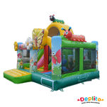 Dmuchany zamek ze zjeżdżalnią - combo zwierzęta