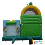 Dmuchany zamek ze zjeżdżalnią - combo zwierzęta